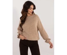 Italy Moda Sweter-MI-SW-2912.10X-ciemny bezowy