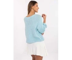 Italy Moda Megztinis-MI-SW-2912.10X-šviesiai mėlynas