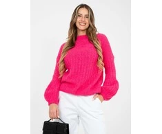 Italy Moda Sweter-MI-SW-9642.01-fuksjowy