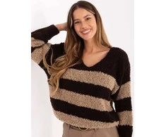 Italy Moda Sweter-MI-SW-WK3031.22-ciemny ruda