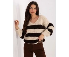 Italy Moda Sweter-MI-SW-WK3031.22-smėlio spalva