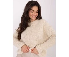 Italy Moda Sweter-MI-SW-WK32601.19-jasny smėlio spalva