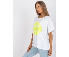 Italy Moda Marškinėliai-DHJ-TS-6860.26X-balta-geltona