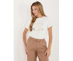Italy Moda T-shirt-IR-TS-R2766.60-ecru