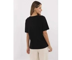 Italy Moda Marškinėliai moterims-MI-TS-M3221G.75-juoda