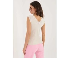 Italy Moda Top-MI-TP-KS-22508.92-jasny smėlio spalva