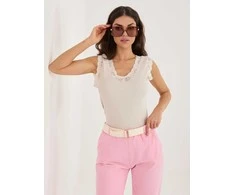 Italy Moda Top-MI-TP-KS-22508.92-jasny smėlio spalva