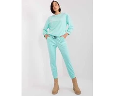 Italy Moda Veliūrinis komplektas moterimsDHJ-KMPL-8328.48-mietowy