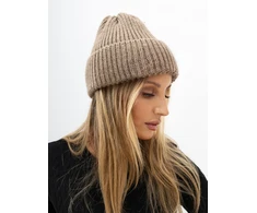 JAKOB Czapka-SR-CZ-2608.85-ciemny bezowy