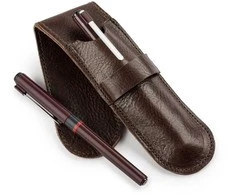 Solier Accessories Leather men s pen case SA12 CAMEL