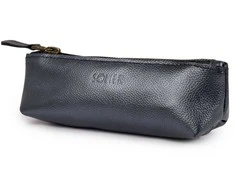 Solier Accessories Leather pencil case Solier SA51 graphite