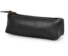 Solier Accessories Leather pencil case Solier SA51 juodas