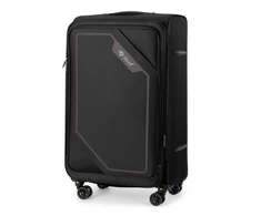 Kelioninis Solier Luggage Vidutinis lagaminas M 23 Solier SOFTFLEX STL2240 - juodas ir rudas
