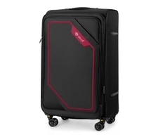Kelioninis Solier Luggage Vidutinis lagaminas M 23 Solier SOFTFLEX STL2240 - juodas ir raudona