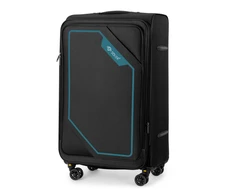 Kelioninis Solier Luggage Vidutinis lagaminas M 23 Solier SOFTFLEX STL2240 - juodas ir žalia