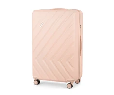 Solier Luggage Kelioninis lagaminas vidutinis M 24 kietas ABS - Solier KYOTO 1071 - Beigie