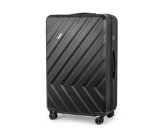 Solier Luggage Kelioninis lagaminas vidutinis M 24 kietas ABS - Solier KYOTO 1071 - Juodas