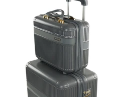 Kelioninis Solier Luggage SUITCASE M 24 STL945 ABS DARK Pilkas