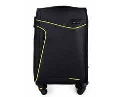 Kelioninis Solier Luggage Vidutinis lengvas lagaminas M Solier STL1651 - Juodas/žalias