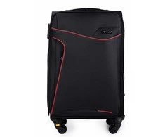 Kelioninis Solier Luggage Vidutinis lengvas lagaminas M Solier STL1651 - Juodas/raudonas