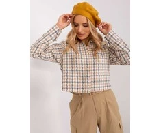 Kepurė Wool Fashion Italia Cap-AT-CZ-231305.85P-tamsiai geltona