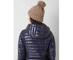Kepurė Rue Paris Cap-JK-CZ-31.18-tamsiai smėlio spalvos