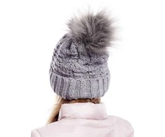 Kepurė Wool Fashion Italia Cap-AT-CZ-1716501.36-tamsiai pilka