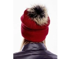 Kepurė Wool Fashion Italia Cap-AT-CZ-171701.37-raudona