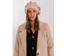 Kepurė Wool Fashion Italia Cap-AT-CZ-2318.30-smėlio spalvos
