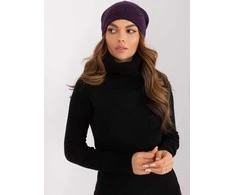 Kepurė Wool Fashion Italia Cap-AT-CZ-2325.85-tamsiai violetinė