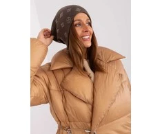 Kepurė Wool Fashion Italia Cap-AT-CZ-2325.86-tamsus chaki