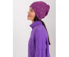 Kepurė Wool Fashion Italia Cap-AT-CZ-2325.86-violetinė
