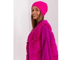 Kepurė Wool Fashion Italia Cap-AT-CZ-2325.96-tamsiai rožinė