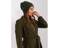 Kepurė Wool Fashion Italia Cap-AT-CZ-2329.76-tamsiai žalia