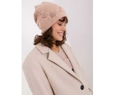 Kepurė Wool Fashion Italia Cap-AT-CZ-2329.79-tamsiai rožinė