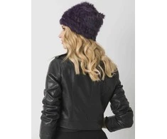 Kepurė Wool Fashion Italia Cap-AT-CZ-16801.38-tamsiai violetinė