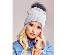 Kepurė Wool Fashion Italia Cap-AT-CZ-171701.37-pilka