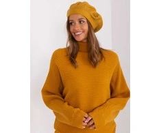 Kepurė Wool Fashion Italia Cap-AT-CZ-231605.21P-tamsiai geltona