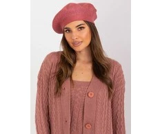 Kepurė Wool Fashion Italia Cap-AT-CZ-231605.24P-tamsiai rožinė