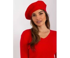 Kepurė Wool Fashion Italia Czapka-AT-CZ-2318.30-raudona