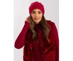 Kepurė Wool Fashion Italia Cap-AT-CZ-23250.36P-bordo