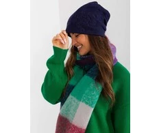 Kepurė Wool Fashion Italia Cap-AT-CZ-23250.36P-tamsiai mėlyna