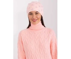 Kepurė Wool Fashion Italia Cap-AT-CZ-2325.85-šviesiai rožinė