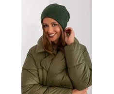 Kepurė Wool Fashion Italia Cap-AT-CZ-2325.96-tamsiai žalia