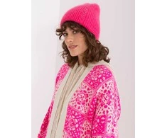 Kepurė Wool Fashion Italia Cap-AT-CZ-2328.38P-tamsiai rožinė