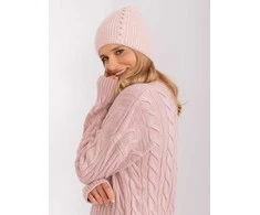 Kepurė Wool Fashion Italia Cap-AT-CZ-2328.38P-šviesiai rožinė