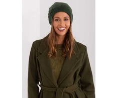 Kepurė Wool Fashion Italia Cap-AT-CZ-2329.76-tamsiai žalia