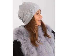 Kepurė Wool Fashion Italia Cap-AT-CZ-2329.76-pilka
