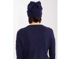 Kepurė Wool Fashion Italia Cap-AT-CZ-2329.79 tamsiai mėlyna
