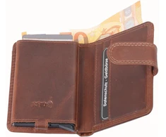 Kortelių dėklas AVANCO 489-36-08 RFID - Rudas
